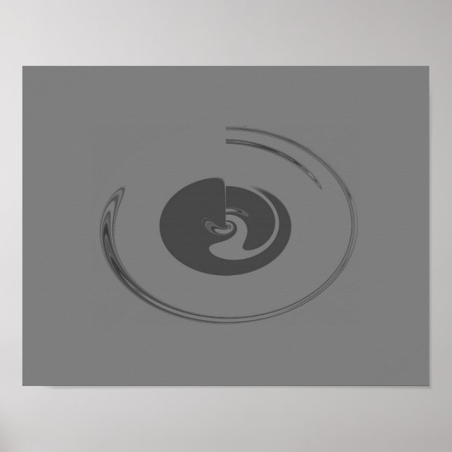 Póster Círculos líquidos - Poster (opción de lienzo) (Frente)