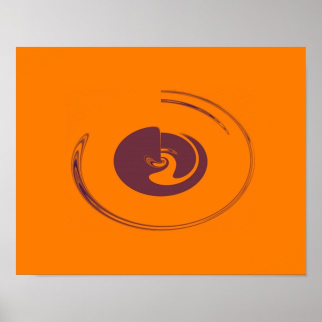 Póster Círculos líquidos - Poster (opción de lienzo) (Frente)