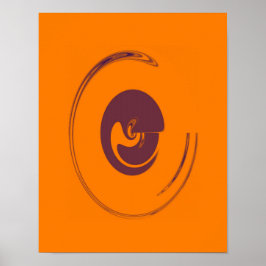 Póster Círculos líquidos - Poster (opción de lienzo)