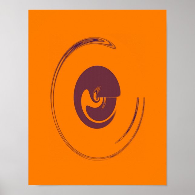 Póster Círculos líquidos - Poster (opción de lienzo) (Frente)