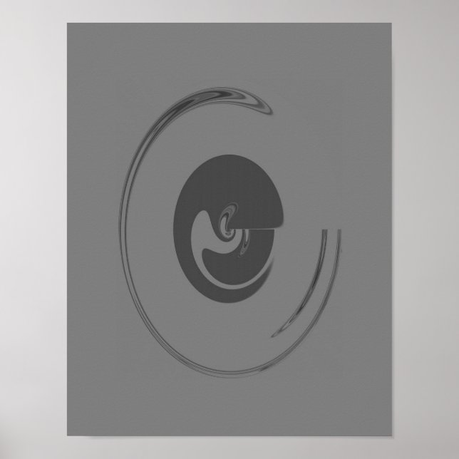 Póster Círculos líquidos - Poster (opción de lienzo) (Frente)