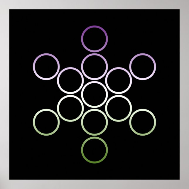 Póster círculos sagrados de genderQueer (Frente)