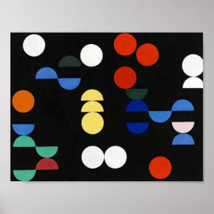 Póster Círculos y semicírculos   Sophie Taeuber-Arp  