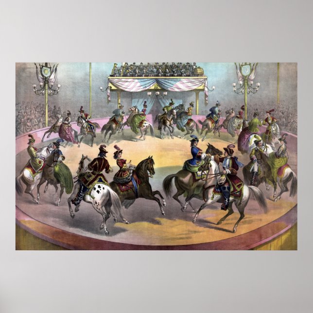 Póster Circus Grand Finale, Circa 1872. (Frente)