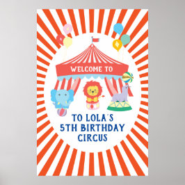 Póster Circus party welcome sign, Carnival