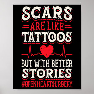 Póster Cirugía Cardíaca, Concienciación, Corazón Orgullos