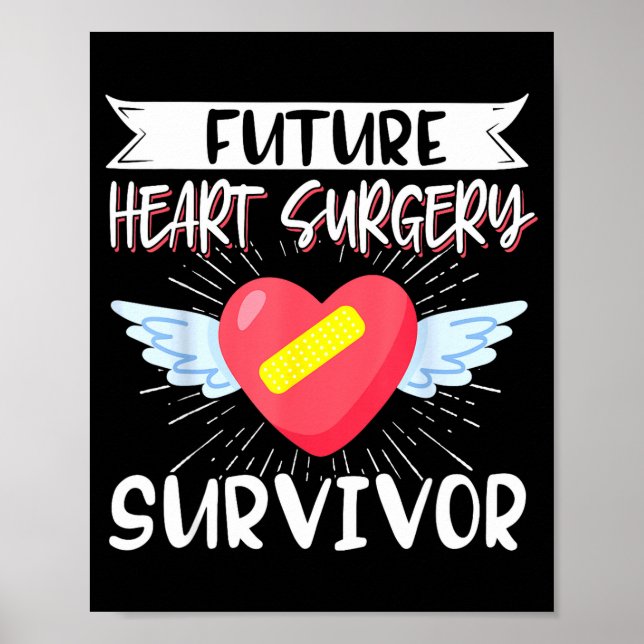 Póster Cirugía de corazón abierto Byp Conciencia Corazón  (Frente)