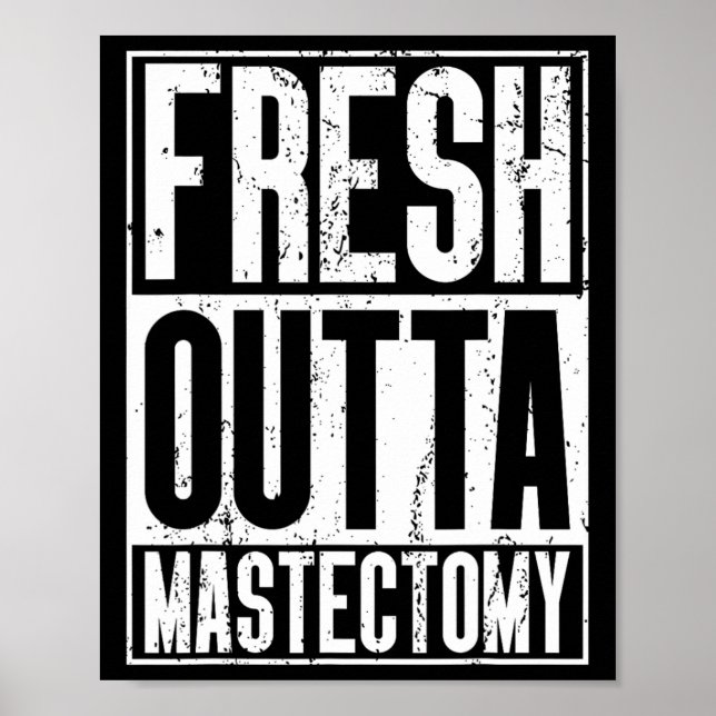 Póster Cirugía fuera - Mastectomía de sensibilización sob (Frente)