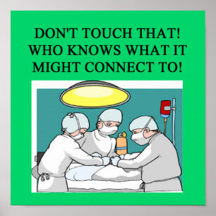 Póster cirujano del médico del médico