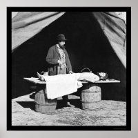 Cirujano embalsamador en el trabajo 1864