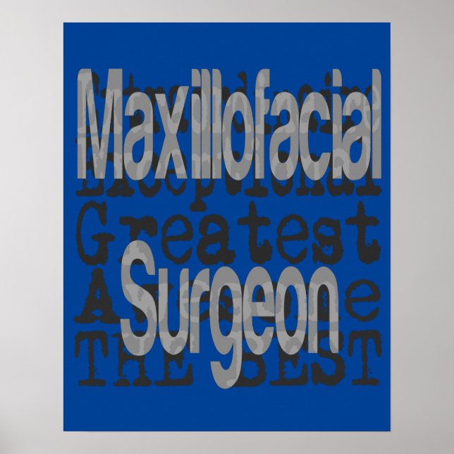 Póster Cirujano Maxillofacial Extraordinario (Frente)