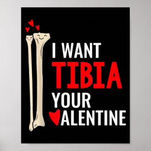 Póster Cirujano ortopédico quiero tibia tu valentín Gif