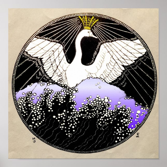 Póster Cisne blanco del Zar Saltan (Frente)