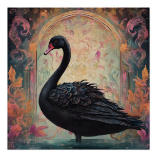 Póster Cisne negra no 1