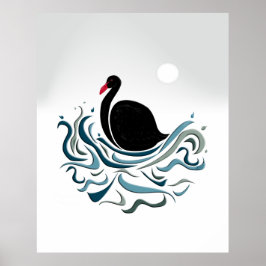 Póster Cisne negro