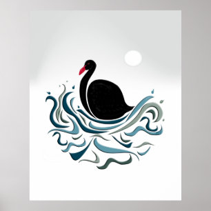 Póster Cisne negro