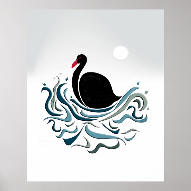 Póster Cisne negro (Frente)