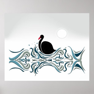 Póster Cisne negro