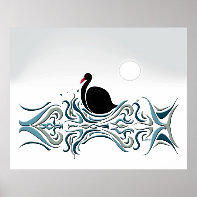 Póster Cisne negro (Frente)