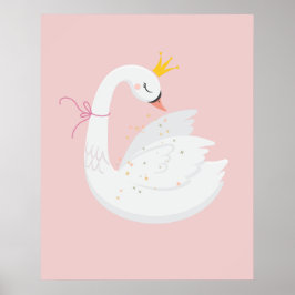 Póster Cisne princesa lindo y orgulloso