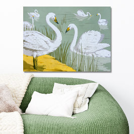 Póster Cisnes Por Verneuil