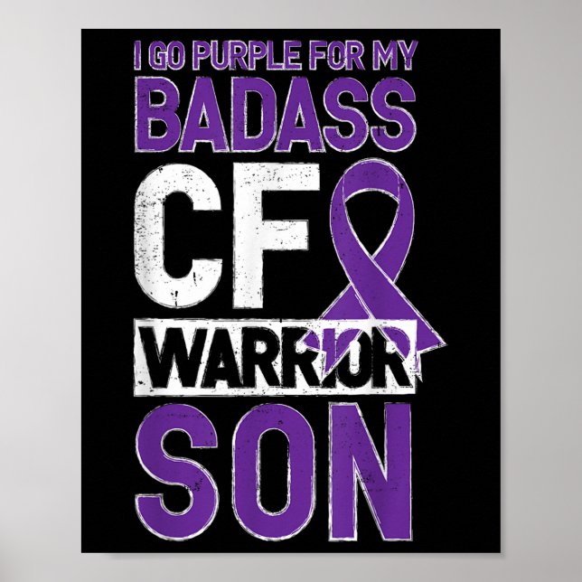 Póster Cistofibrosis Shirt Cf Warrior Son Cf Conciencia (Frente)