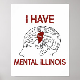 Póster Cita A Los Amantes Que Tengo Mental Illinois