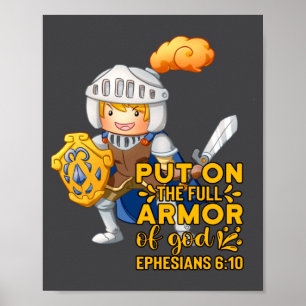 Póster Cita Bíblica Armadura De Dios Efesios 611 Pascua C