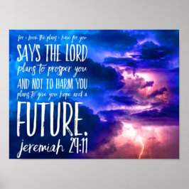 Póster Cita bíblica contra escritura cristiana