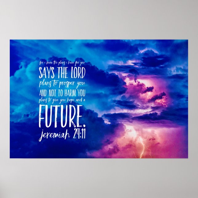 Póster Cita bíblica contra escritura cristiana (Frente)