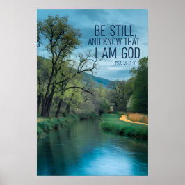 Póster Cita bíblica inspiradora de los salmos