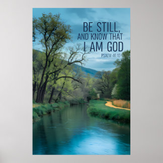 Póster Cita bíblica inspiradora de los salmos