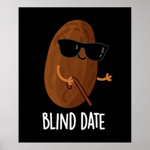 Póster Cita Cálida Fruit Pun Oscuro BG