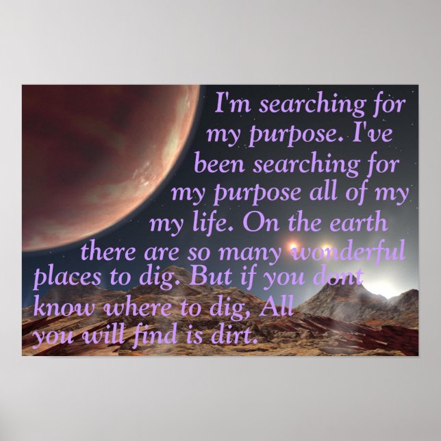 Póster Cita con propósito sobre el triple ilustracion de  (Frente)