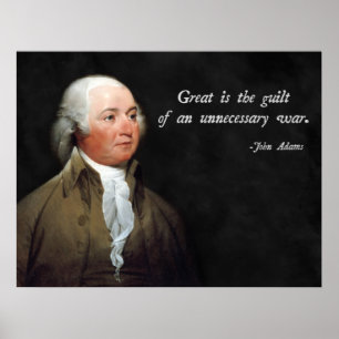 Póster Cita contra la guerra de John Adams