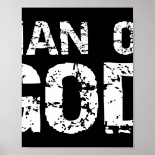 Póster Cita cristiana audaz para hombres de fe diciendo r