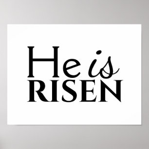 Póster Cita cristiana creciente diciendo blanco negro
