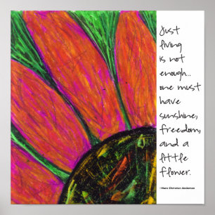 Póster Cita cristiana de Hans Anderson