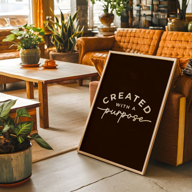 Póster Cita cristiana elegante de Farmhouse Brown (Subido por el creador)