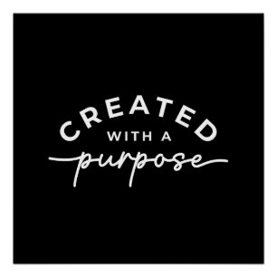 Póster Cita cristiana elegante negra