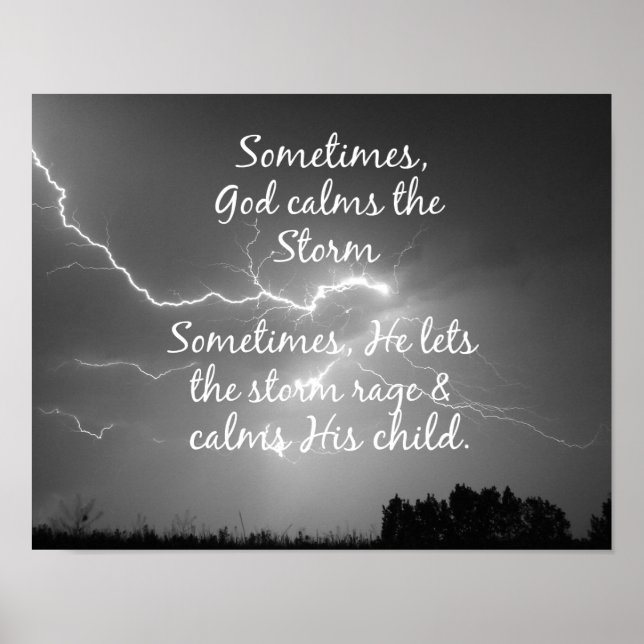 Póster Cita cristiana inspiradora (Frente)