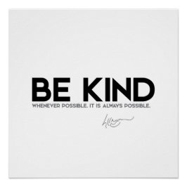 Póster CITA: Dalai Lama - Sé amable