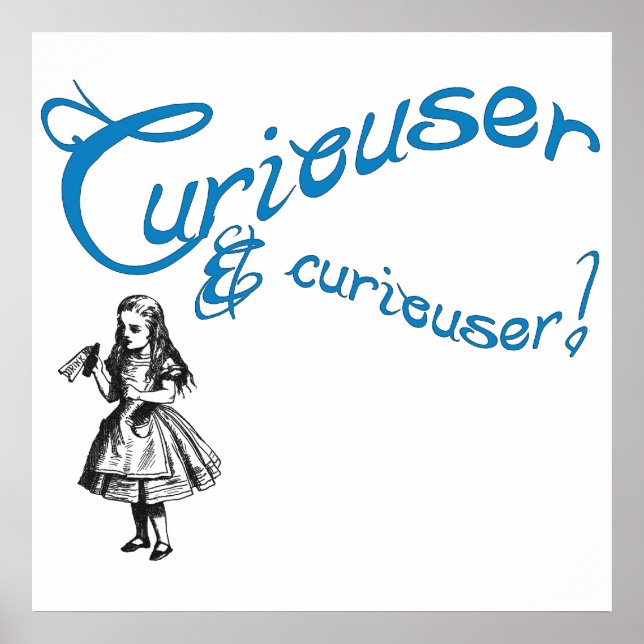 Póster Cita de Alice con imagen (Frente)