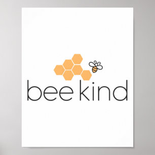 Póster Cita De Amabilidad Graciosa Abee Kind' Y Naranja B