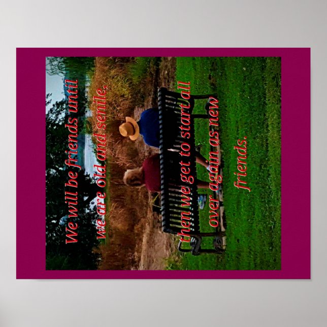 Póster Cita de amigos de parejas que crecen juntas (Frente)