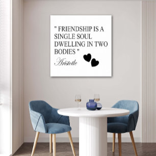 Póster Cita De Amistad Por Aristóteles