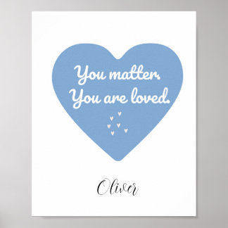 Póster Cita de amor amable y tranquilizadora para Poster