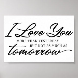 Póster Cita de amor de boda