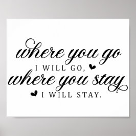 Póster Cita de amor de boda