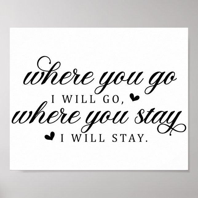 Póster Cita de amor de boda (Frente)